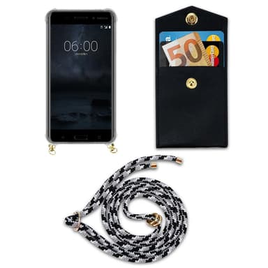 Nokia 6 2017 Deksel med Halskjede (grå)