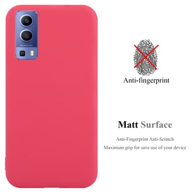 Deksel Vivo Y52 5G / Y72 5G Silikon cover (rød)