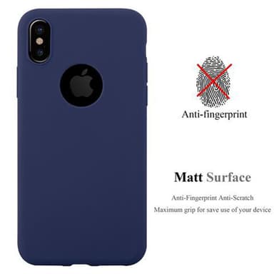 Deksel iPhone X / XS Silikon cover (blå)