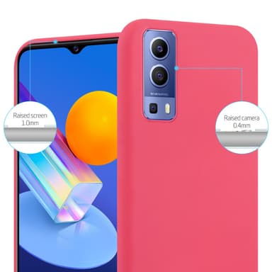 Deksel Vivo Y52 5G / Y72 5G Silikon cover (rød)