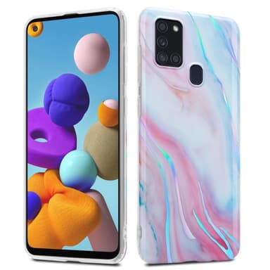 Samsung Galaxy A21s lommebokdeksel etui (hvit)