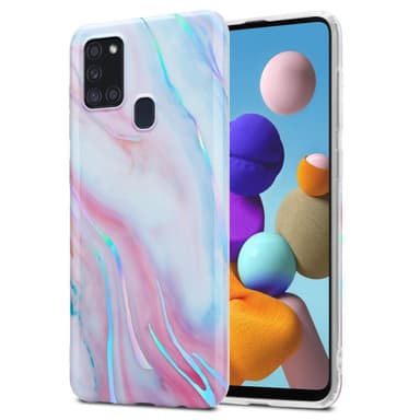 Samsung Galaxy A21s lommebokdeksel etui (hvit)