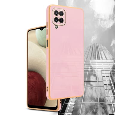 Samsung Galaxy A12 / M12 silikondeksel case (rosa)