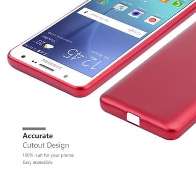 Deksel Samsung Galaxy J7 2015 Case Cover (rød)