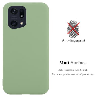 Deksel Oppo FIND X5 PRO Silikon cover (grønn)