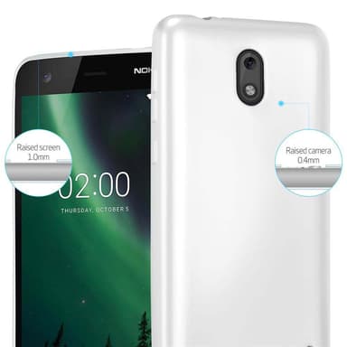 Deksel Nokia 2 2017 Case Cover (sølv)