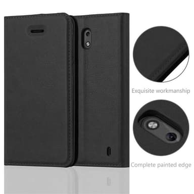 Nokia 2 2017 lommebokdeksel case (svart)