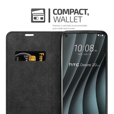 HTC Desire 20 PRO lommebokdeksel case (brun)