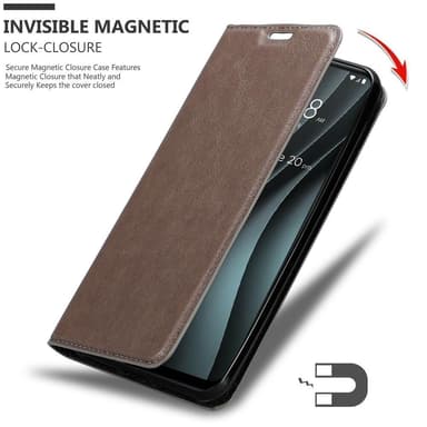HTC Desire 20 PRO lommebokdeksel case (brun)
