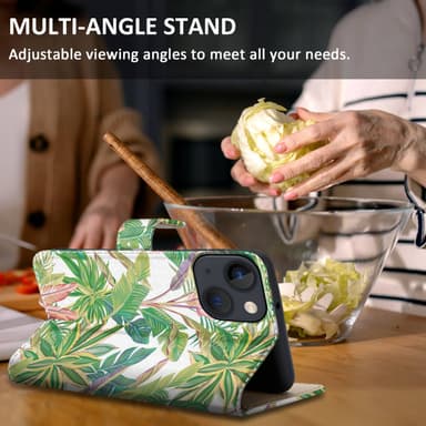iPhone 13 MINI lommebokdeksel etui (grønn)