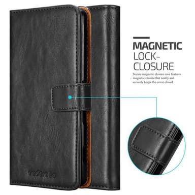 Sony Xperia C4 lommebokdeksel etui (svart)