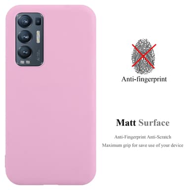 Deksel Oppo FIND X3 NEO Silikon cover (rosa)