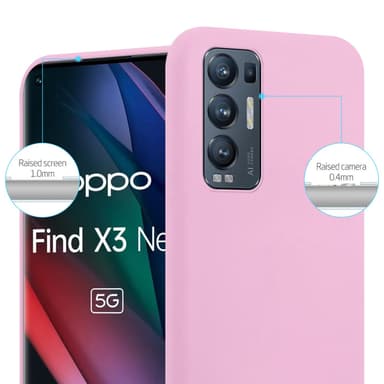 Deksel Oppo FIND X3 NEO Silikon cover (rosa)