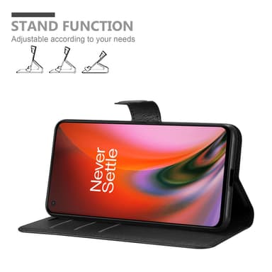 OnePlus Nord 2 5G lommebokdeksel etui (Svart)