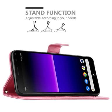 Sony Xperia 8 lommebokdeksel Blomster (rosa)