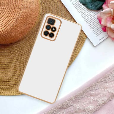 Xiaomi RedMi 10 silikondeksel case (hvit)