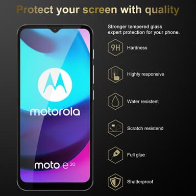 Motorola MOTO E20 / E30 / E40 3x Skjermbeskytter
