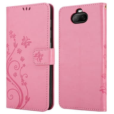 Sony Xperia 8 lommebokdeksel Blomster (rosa)
