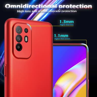 Deksel Oppo A94 5G Case Cover (rød)