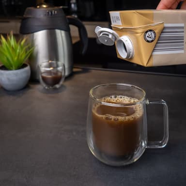 4x Kaffeglass Teglass Dobbeltvegget Termisk Glass 200ml