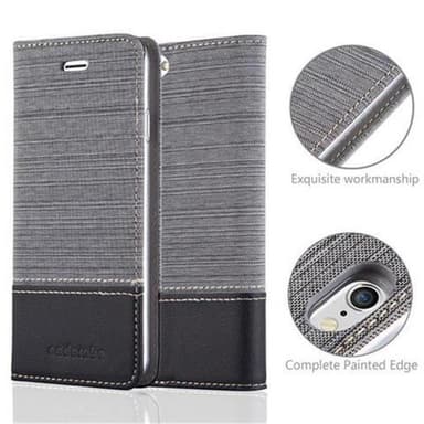 iPhone 6 / 6S lommebokdeksel etui (grå)