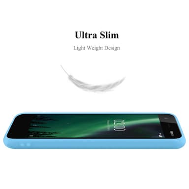 Deksel Nokia 2 2017 Silikon cover (blå)