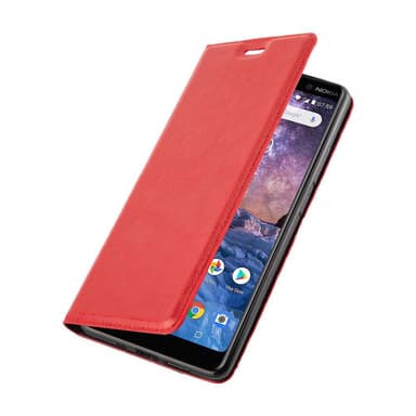 Nokia 7 PLUS lommebokdeksel case (rød)