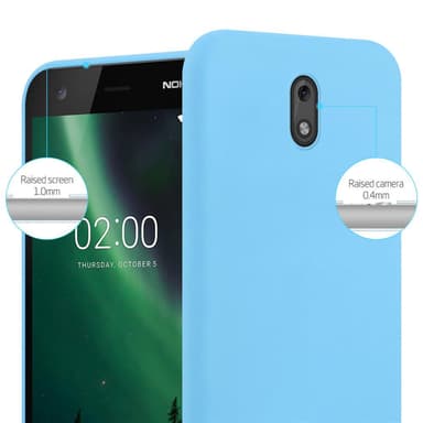 Deksel Nokia 2 2017 Silikon cover (blå)