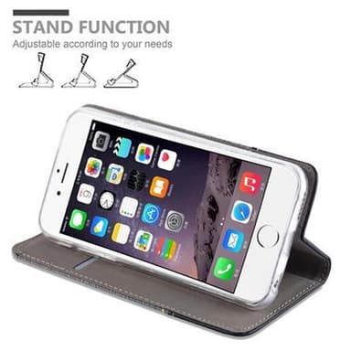 iPhone 6 / 6S lommebokdeksel etui (grå)