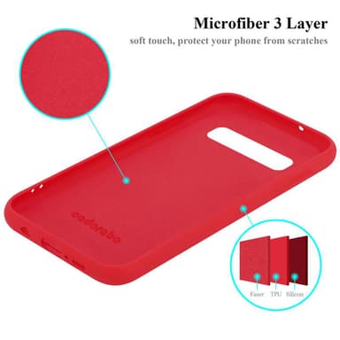 Samsung Galaxy S10 4G silikondeksel case (rød)