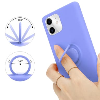 Deksel iPhone 11 Ring Case (lilla)