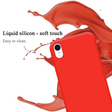 iPhone XR silikondeksel case (rød)