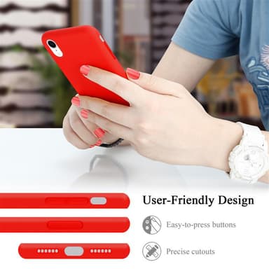 iPhone XR silikondeksel case (rød)