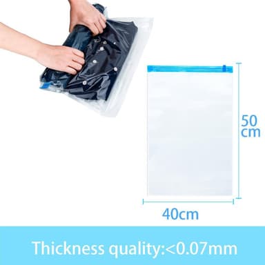 10x Klesveske 40 x 50 Bevaringsposer Klesposer