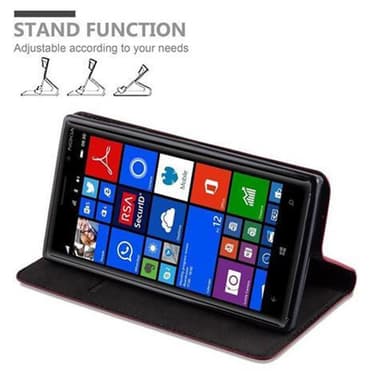 Nokia Lumia 830 lommebokdeksel case (rød)