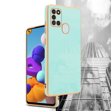 Samsung Galaxy A21s silikondeksel case (grønn)
