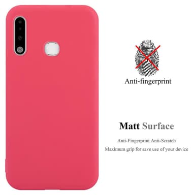Deksel Samsung Galaxy A70e Silikon cover (rød)