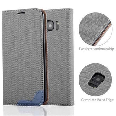 Samsung Galaxy S7 EDGE lommebokdeksel case (grå)