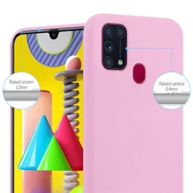 Deksel Samsung Galaxy M31 Silikon cover (rosa)