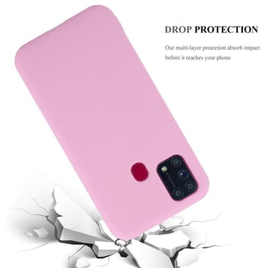 Deksel Samsung Galaxy M31 Silikon cover (rosa)