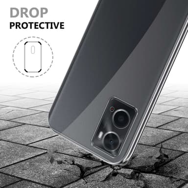 Oppo A36 / A76 Deksel 360 Case Cover (gjennomsiktig)