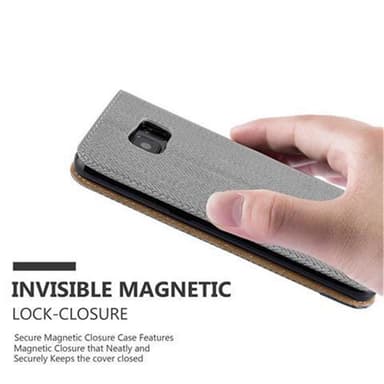 Samsung Galaxy S7 EDGE lommebokdeksel case (grå)