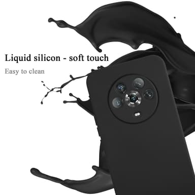 Honor Magic 4 silikondeksel case (Svart)