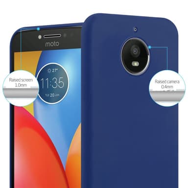 Deksel Motorola MOTO E4 PLUS Silikon cover (blå)