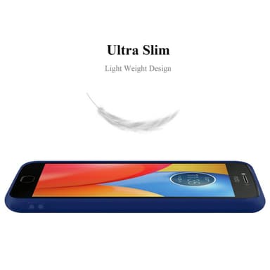 Deksel Motorola MOTO E4 PLUS Silikon cover (blå)