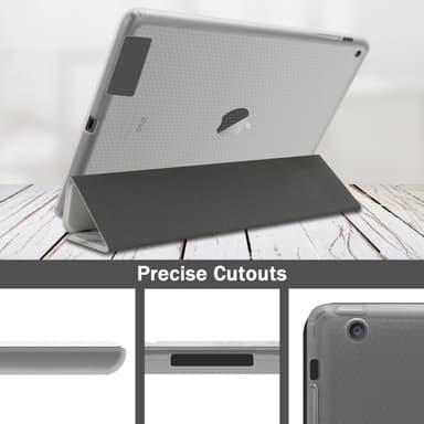 iPad 2 / 3 / 4 lommebokdeksel cover (hvit)