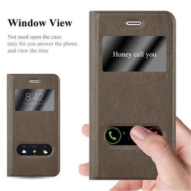 iPhone 6 / 6S lommebokdeksel cover (brun)