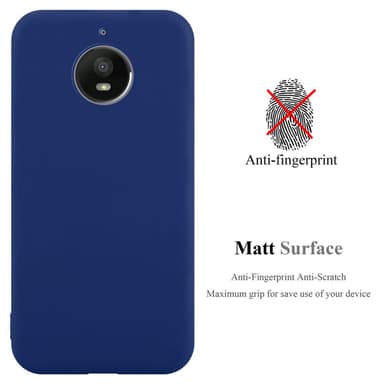 Deksel Motorola MOTO E4 PLUS Silikon cover (blå)