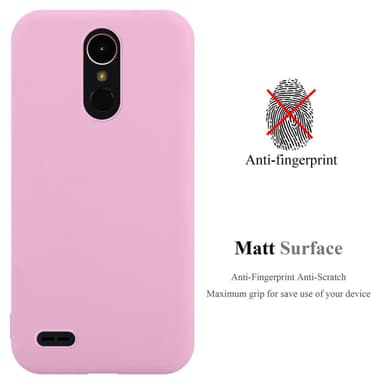 Deksel LG K10 2017 Silikon cover (rosa)