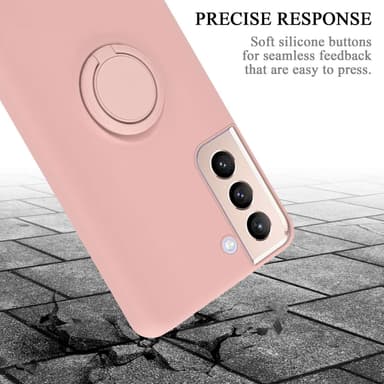 Deksel Samsung Galaxy S22 PLUS Ring Case (rosa)